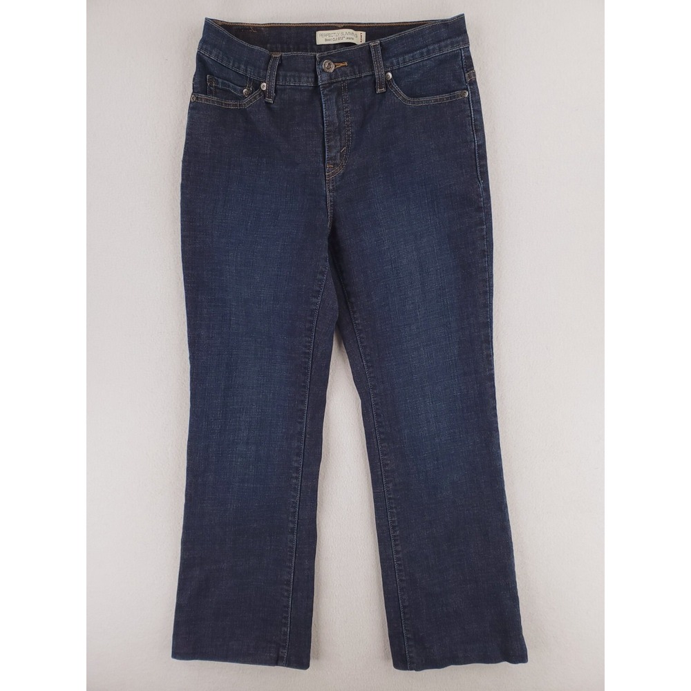 Levis 512 Jeans Womens 8 Short Perfectly Slimming Bootcut Flap Pocket Stretch - Picture 1 of 14
